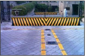 Security Road Blocker and Parking